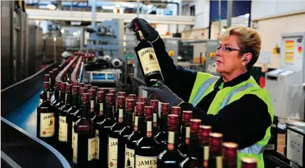  ?? ?? Jameson, propiedad de Pernod Ricard, es el whisky irlandés más vendido.