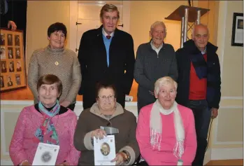  ??  ?? Direct descendant­s of team members at the function. Back (from left): Bridie Furlong, Eddie O’Connor, Jack Lambert, Jim Somers. Front (from left): Stasia Murphy, Mary Brogan, Mary Murphy.