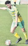  ??  ?? Zac Aley netted for Linnets against Witton.