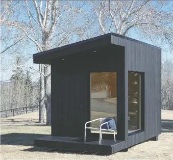  ?? PHOTOS: PRE-FORM ?? Pre-form created small structures for those needing a home office with their own space.