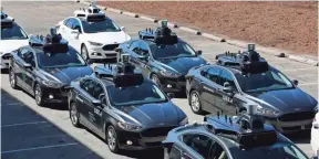  ?? GENE J. PUSKAR, AP ?? Uber recently began using self-driving cars in Pittsburgh, where its Advanced Technologi­es Center is located.