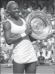  ??  ?? Serena Williams, winner of 20 Grand Slam titles, beat her sister, Serena, for her first of five (so far) Wimbledon titles, 13 years ago today.