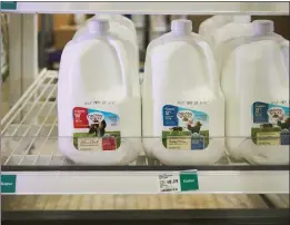  ?? DUSTIN FRANZ — THE NEW YORK TIMES ?? The prices for a gallon of milk are up about 25% since before the pandemic, and some specialty markets charge even more as inflation and supply chain issues crimp companies.