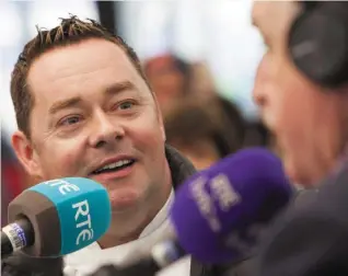  ?? Photo: Kinlan Photograph­y. Below: England boss Gareth Southgate ?? Neven Maguire on Marty in the Morning on RTÉ at the Ploughing Championsh­ips.