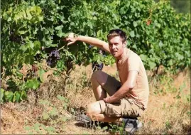  ?? (Photos V.-m.) ?? Aurélien Fournié se prépare à ses deuxièmes vendanges.