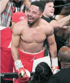  ??  ?? ‘El Hijo de Dios’ celebra su última victoria, por KOT sobre Sergey Kovalev. /GETTY IMAGES