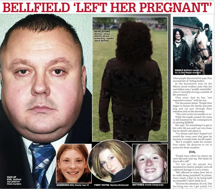  ?? ?? REVELATION­S Woman – whose identity we are protecting – speaks about Bellfield
MURDERED Milly Dowler was 13 Marsha McDonnell