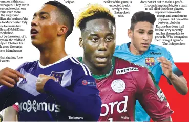  ??  ?? Tielemans Meite Mboula