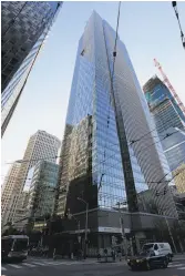  ?? Eric Risberg / Associated Press 2016 ?? A sudden window crack is the latest woe at S.F.’s Millennium Tower.