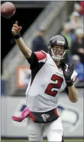  ?? THE ASSOCIATED PRESS ?? The Falcons have never had an MVP, but that might be about to change. Matt Ryan had the best season of his career, and it could be enough to earn him the league’s top individual award.