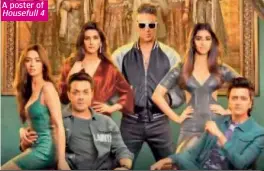  ??  ?? A poster of Housefull 4