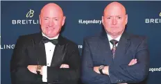  ?? Rex Features ?? Identical twins Scott Kelly, US astronaut, and his twin Mark (right), at ‘Global Roadshow’ in New York this year.