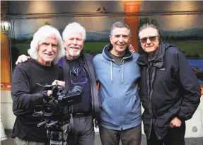  ?? Erik Phillip ?? Vicente Franco (left) shot the documentar­y “Keeper of the Fire,” which was produced by filmmakers David Brown, Ray Telles and Lou Dematteis.