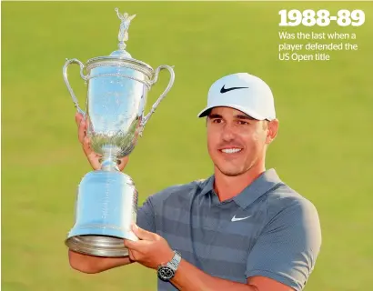  ?? AFP ?? Brooks Koepka topped the leaderboar­d with a one-over par total after four grinding days at Shinnecock Hills. —