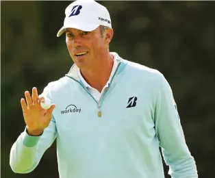  ?? HARRY HOW/GETTY IMAGES ?? Matt Kuchar heard a few jeers but also a few cheers after a birdie in his first round at the Genesis Open at Riviera Country Club on Friday in Pacific Palisades, Calif., outside Los Angeles.