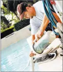  ??  ?? Angie’s List Many homeowners leave pool work to a pro, who can do it in less time and with greater precision.