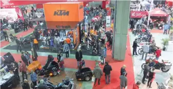  ??  ?? Plus de 19 000 personnes ont visité le Salon de la moto et
du VTT de Québec 2014.