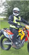  ?? ?? On patrol Cops on bikes watch hot-spots in Wishaw