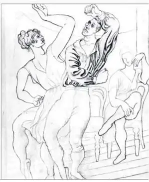  ??  ?? Félix el Loco con Vera Nemtchinov­a por Picasso, colección particular.