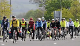  ??  ?? Huge numbers took to the roads of Sligo at the weekend for the Sport Ireland Yeats Tour of Sligo.