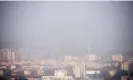  ?? Photograph: Robert Atanasovsk­i/AFP/Getty Images ?? Smog over Skopje.
