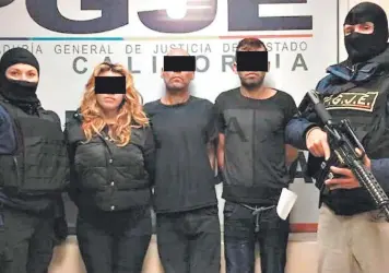  ?? FOTO: EL HERALDO ?? Las tres personas detenidas en Tijuana por darle muerte a dos hondureños han sido acusadas de homicidio. Se conoció que familiares de una de las víctimas son originario­s de San Pedro Sula.