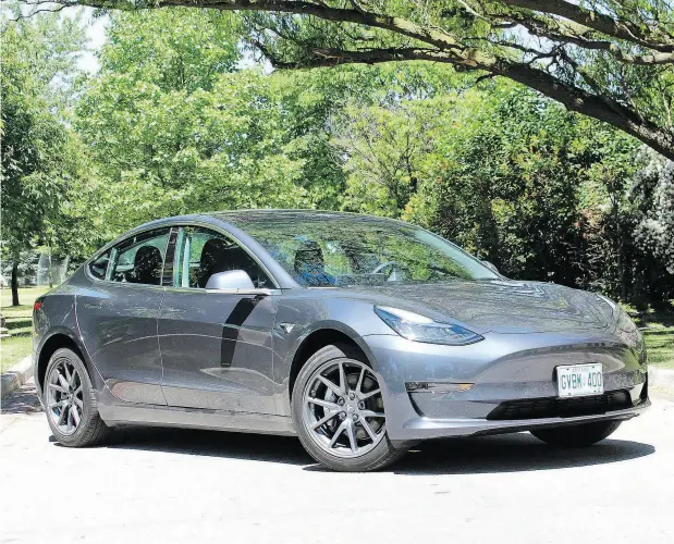  ?? PHOTOS: PETER BLEAKNEY / DRIVING.CA ?? The Tesla Model 3 an exceptiona­lly well-engineered, easy and fun driving day-to-day EV that excites with its future vision, writes Peter Bleakney.