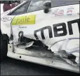  ??  ?? Barrable broke leg in crash