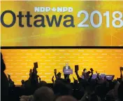  ?? FRED CHARTRAND / THE CANADIAN PRESS ?? The NDP has expanded the boundaries of debate, writes Andrew Coyne, thus pulling the median vote to the left.