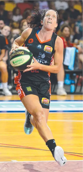  ?? Picture: EVAN MORGAN ?? EYES ON PRIZE Townsville Fire’s Micaela Cocks has been a formidable scoring machine so far this season – a trend coach Claudia Brassard is keen to encourage.