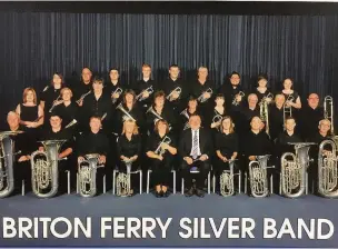  ??  ?? Briton Ferry Silver Band at the National Brass Band Championsh­ips of Great Britain 2016