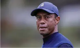  ??  ?? Tiger Woods: ‘I will be recovering at home and working on getting stronger every day’. Photograph: Étienne Laurent/EPA weeks.