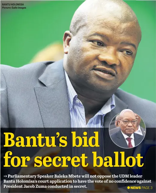  ?? Picture: Gallo images ?? BANTU HOLOMISA