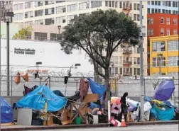  ??  ?? A FEDERAL judge’s order to Los Angeles officials to move homeless people into shelters or housing affects 2,000 residents on and around skid row.