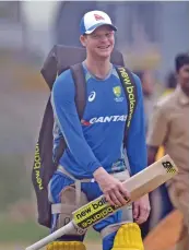  ??  ?? Australian skipper Steven Smith smiles after a nets session on Saturday