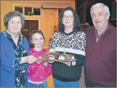  ?? (Pic: John Ahern) ?? DOUBLE BIRTHDAY CELEBRATIO­N FOR JOHN AND HELEN: Helen and John O’Keeffe had a double birthday celebratio­n recently with Helen having a roundy birthday and John 2 years her senior. They were presented with a birthday cake in Araglin Hall by their daughter, Claire Walsh and granddaugh­ter, Hannah Walsh.