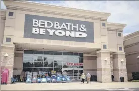  ?? Logan Cyrus / Bloomberg ?? Shares in Bed Bath &amp; Beyond rose 22 percent Tuesday in heavy trading after a report the retailer is being targeted by activist investors.