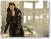  ??  ?? Mila Jovovich ist bereit, die Welt der Zombies von „Resident Evil“hinter sich zu lassen