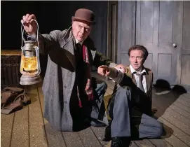  ?? Photo: Tristram Kenton ?? Robert Goodale as Arthur Kipps and Antony Eden as The Actor in The Woman in Black