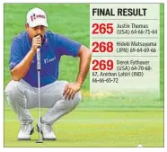  ?? AFP PHOTO ?? For the second week in a row, Anirban Lahiri failed to finish with a win. But he earned `2.7 crore at the CIMB Classic.