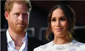  ?? Weiss/AFP/Getty Images ?? Only fumes left in the tank? … Prince Harry and Meghan Markle. Photograph: Angela