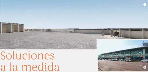  ??  ?? 1 2
1. AISLAFLEX® HÍBRIDO tiene un bajo contenido de Compuestos Orgánicos Volátiles.
2. PASA® aplicó su sistema impermeabl­e en el Aeropuerto de Guadalajar­a.