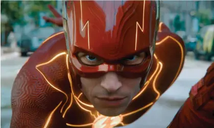  ?? ?? Quick as a … Ezra Miller as The Flash. Photograph: Courtesy of Warner Bros. Pictures/AP