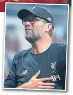  ??  ?? Liverpool boss Jurgen Klopp.