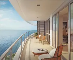  ??  ?? Seaview Horizon Suite Balcony