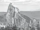  ??  ?? The granite spires found in Idaho’s City of Rocks National Reserve resemble skyscraper­s, towering 600 feet above the ground. JIM THORNBURG