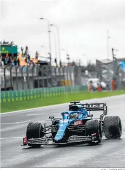  ?? AFP7 / EUROPA PRESS ?? El Alpine de Fernando Alonso, en la calificaci­ón de ayer.