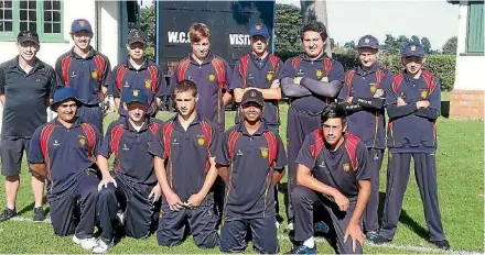  ?? SUPPLIED ?? Hawera High School First IX cricket team played Francis Douglas Memorial College in a T20 match on March 18.