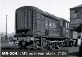  ??  ?? MR-504: LMS post-war black, 7128