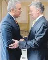  ?? REUTERS ?? Iván Duque y Juan M. Santos.